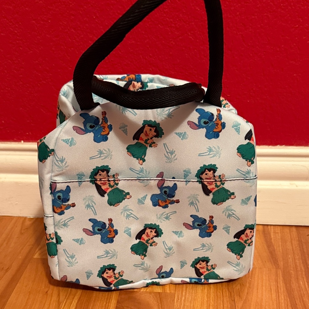 Kids Cartoon Character Print Bag - Blue and Black